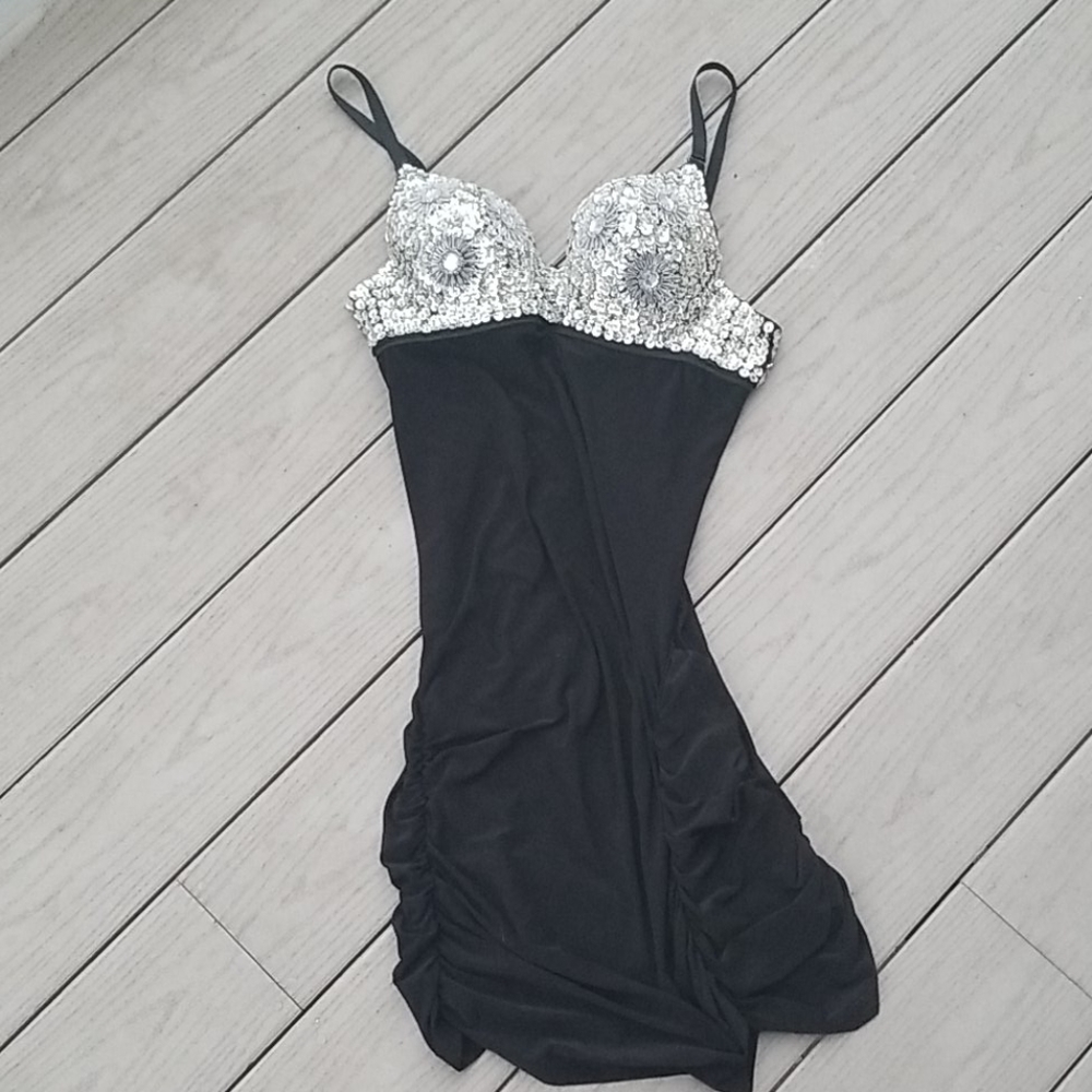 Sexy Bling Black Club Dress
